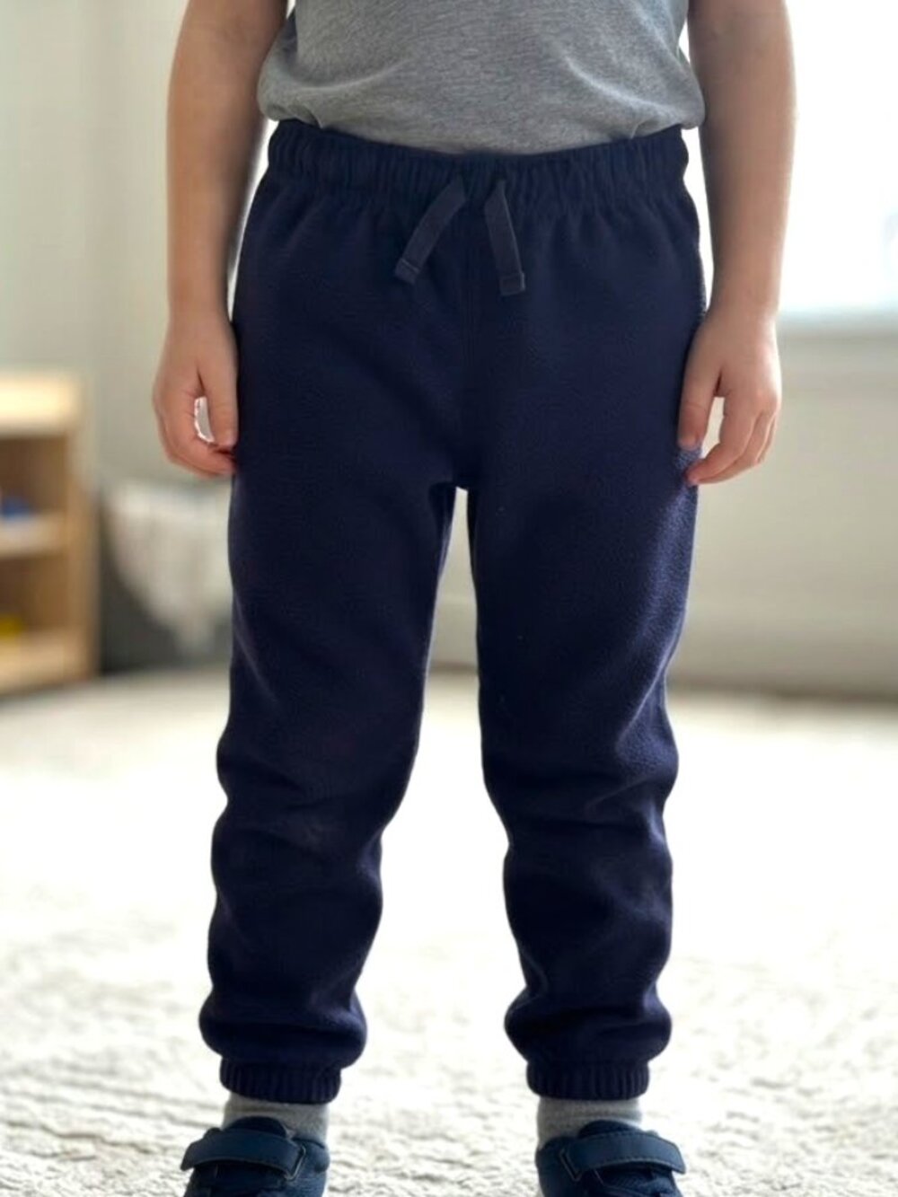GYMBOREE Navy Blue Fleece Joggers Boys Kids Size 7-8